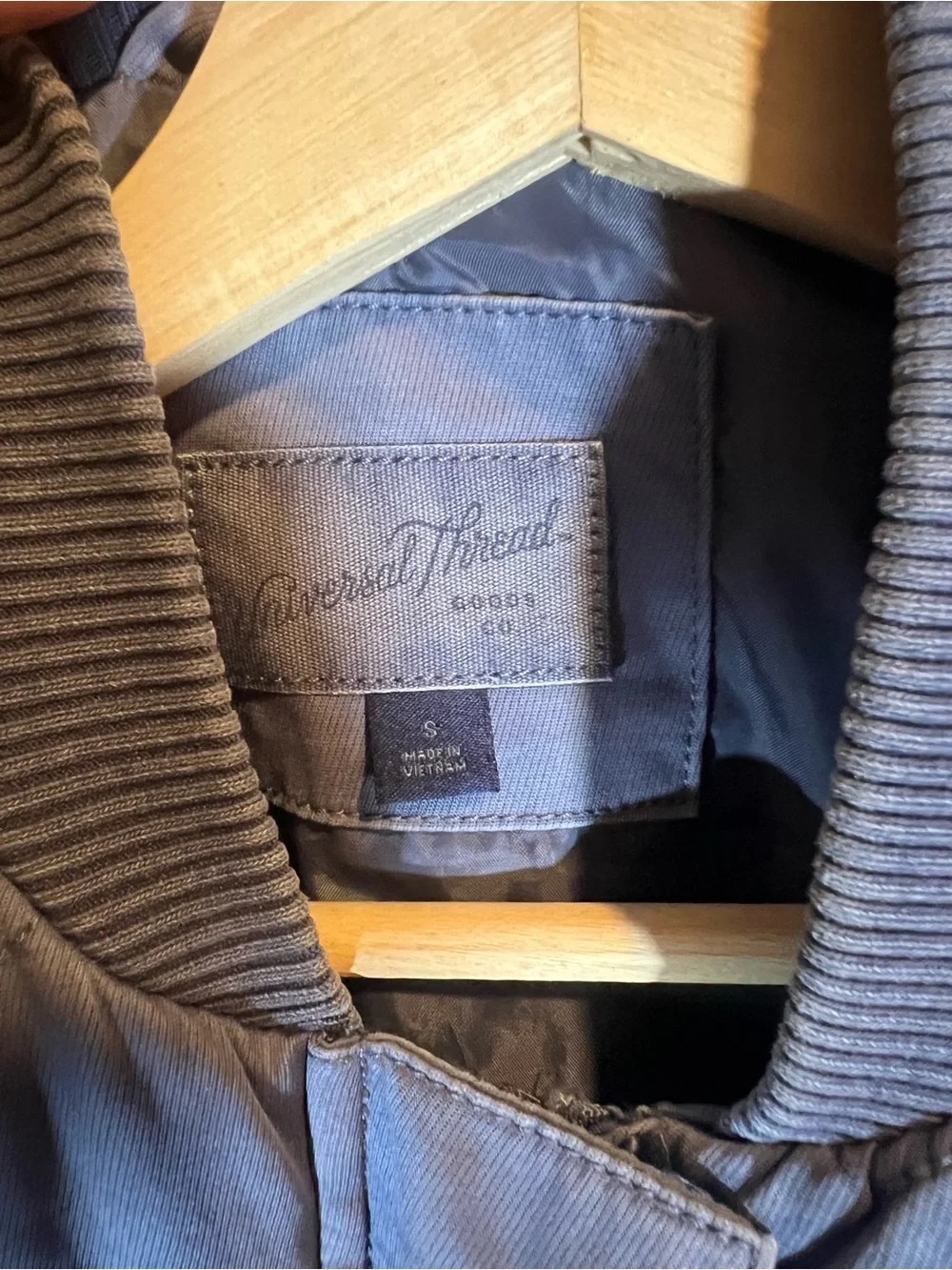 Quilted Bomber Jacket - Dusty Blue